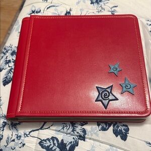 Creative Memories Red Leather Photo Album with Star Accents Kit
